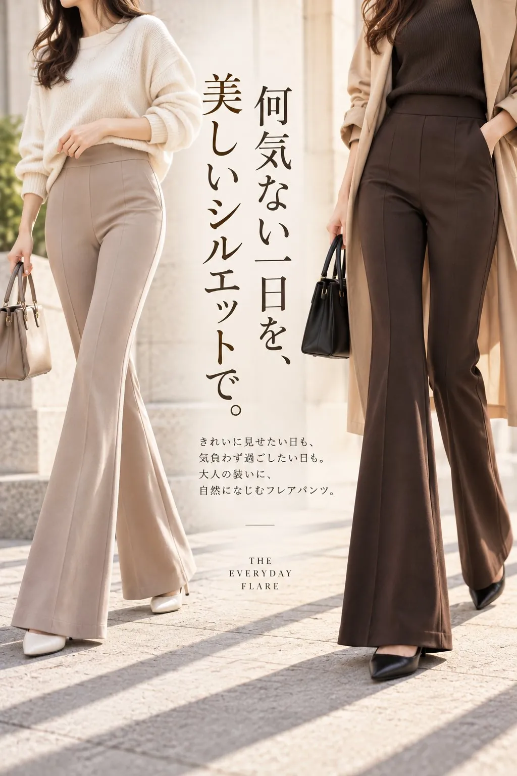 商品画像の例(フレアパンツ)1枚目